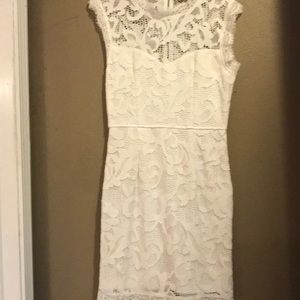 Sexy white lace dress